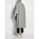 Batwing Sleeves High-Low Split-Joint High-Neck Cape Woolen Coat Batwing Sleeves High-Low Split-Joint High-Neck Cape Woolen Coat