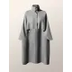 Batwing Sleeves High-Low Split-Joint High-Neck Cape Woolen Coat Batwing Sleeves High-Low Split-Joint High-Neck Cape Woolen Coat