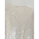 Sequined Zipper Loose Puff Sleeves Round-Neck Outerwear Jackets Sequined Zipper Loose Puff Sleeves Round-Neck Outerwear Jackets