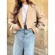 Split-Joint Long Sleeves Loose Lapel Jackets Split-Joint Long Sleeves Loose Lapel Jackets