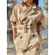 Split-Joint Long Sleeves Loose Lapel Jackets Split-Joint Long Sleeves Loose Lapel Jackets