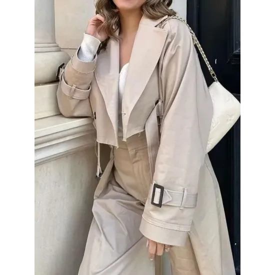 Split-Joint Long Sleeves Loose Lapel Jackets Split-Joint Long Sleeves Loose Lapel Jackets