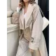 Split-Joint Long Sleeves Loose Lapel Jackets Split-Joint Long Sleeves Loose Lapel Jackets