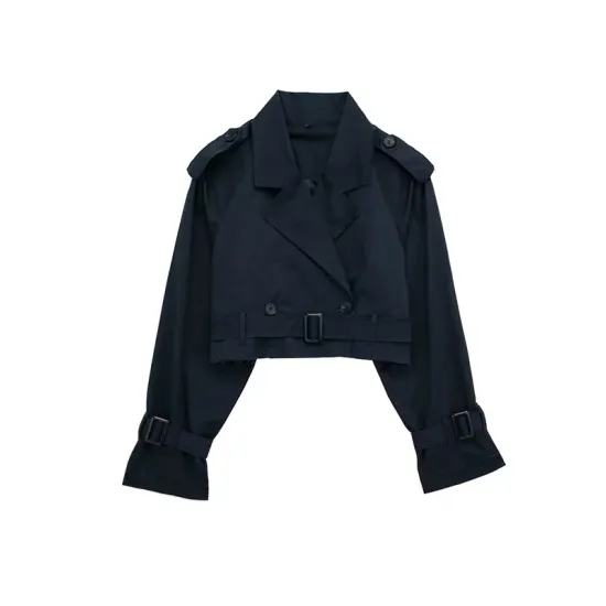 Split-Joint Long Sleeves Loose Lapel Jackets Split-Joint Long Sleeves Loose Lapel Jackets