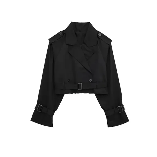 Split-Joint Long Sleeves Loose Lapel Jackets Split-Joint Long Sleeves Loose Lapel Jackets