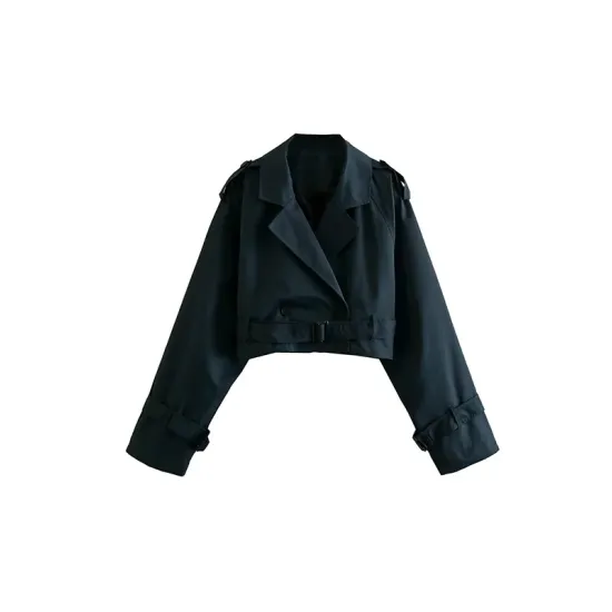 Split-Joint Long Sleeves Loose Lapel Jackets Split-Joint Long Sleeves Loose Lapel Jackets