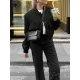 Buttoned Pockets Solid Color Long Sleeves Loose Round-Neck Outerwear Jackets Buttoned Pockets Solid Color Long Sleeves Loose Round-Neck Outerwear Jackets