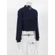 Buttoned Pockets Solid Color Long Sleeves Loose Round-Neck Outerwear Jackets Buttoned Pockets Solid Color Long Sleeves Loose Round-Neck Outerwear Jackets