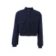 Buttoned Pockets Solid Color Long Sleeves Loose Round-Neck Outerwear Jackets Buttoned Pockets Solid Color Long Sleeves Loose Round-Neck Outerwear Jackets