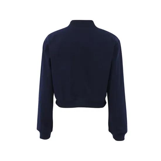 Buttoned Pockets Solid Color Long Sleeves Loose Round-Neck Outerwear Jackets Buttoned Pockets Solid Color Long Sleeves Loose Round-Neck Outerwear Jackets