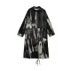 Long Sleeves Loose Drawstring Split-Joint Zipper Round-Neck Trench Coats Long Sleeves Loose Drawstring Split-Joint Zipper Round-Neck Trench Coats