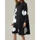 Long Sleeves Loose Asymmetric Buttoned Polka-Dot Tied Mock Neck Jackets&Coats Midi Dresses Outerwear Long Sleeves Loose Asymmetric Buttoned Polka-Dot Tied Mock Neck Jackets&Coats Midi Dresses Outerwear
