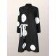 Long Sleeves Loose Asymmetric Buttoned Polka-Dot Tied Mock Neck Jackets&Coats Midi Dresses Outerwear Long Sleeves Loose Asymmetric Buttoned Polka-Dot Tied Mock Neck Jackets&Coats Midi Dresses Outerwear
