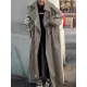 Buckle Buttoned Split-Back Tied Waist Long Sleeves Loose Lapel Trench Coats Outerwear Buckle Buttoned Split-Back Tied Waist Long Sleeves Loose Lapel Trench Coats Outerwear