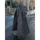 Buckle Buttoned Split-Back Tied Waist Long Sleeves Loose Lapel Trench Coats Outerwear Buckle Buttoned Split-Back Tied Waist Long Sleeves Loose Lapel Trench Coats Outerwear