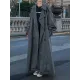 Buckle Buttoned Split-Back Tied Waist Long Sleeves Loose Lapel Trench Coats Outerwear Buckle Buttoned Split-Back Tied Waist Long Sleeves Loose Lapel Trench Coats Outerwear