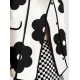 Long Sleeves Loose Contrast Color Flower Print Split-Joint Stand Collar Jackets Outerwear Woolen Coat Long Sleeves Loose Contrast Color Flower Print Split-Joint Stand Collar Jackets Outerwear Woolen Coat