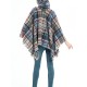 Fringed Hooded Keep Warm Plaid Shawl&Cloak Cape Fringed Hooded Keep Warm Plaid Shawl&Cloak Cape