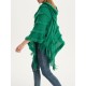 Hooded Keep Warm Solid Color Tasseled Shawl&Cloak Cape Hooded Keep Warm Solid Color Tasseled Shawl&Cloak Cape