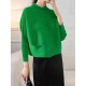Buttoned Pleated Pockets Solid Color Long Sleeves Loose Round-Neck Outerwear Buttoned Pleated Pockets Solid Color Long Sleeves Loose Round-Neck Outerwear