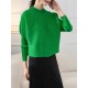 Buttoned Pleated Pockets Solid Color Long Sleeves Loose Round-Neck Outerwear Buttoned Pleated Pockets Solid Color Long Sleeves Loose Round-Neck Outerwear