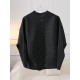 Buttoned Pleated Pockets Solid Color Long Sleeves Loose Round-Neck Outerwear Buttoned Pleated Pockets Solid Color Long Sleeves Loose Round-Neck Outerwear