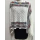 Asymmetric Tasseled Loose V-Neck Shawl&Cloak Cape