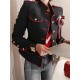 Long Sleeves Loose Buttoned Split-Joint Stand Collar Jackets Outerwear Long Sleeves Loose Buttoned Split-Joint Stand Collar Jackets Outerwear