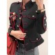 Long Sleeves Loose Buttoned Split-Joint Stand Collar Jackets Outerwear Long Sleeves Loose Buttoned Split-Joint Stand Collar Jackets Outerwear