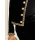 Long Sleeves Buttoned Round-Neck Jackets Long Sleeves Buttoned Round-Neck Jackets