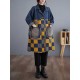 Buttoned Fringed Plaid Pockets Split-Joint Long Sleeves Loose Notched Collar Denim Outerwear Buttoned Fringed Plaid Pockets Split-Joint Long Sleeves Loose Notched Collar Denim Outerwear