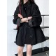 Pockets Solid Color Long Sleeves Loose Stand Collar Trench Coats Outerwear Pockets Solid Color Long Sleeves Loose Stand Collar Trench Coats Outerwear