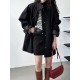Pockets Solid Color Long Sleeves Loose Stand Collar Trench Coats Outerwear Pockets Solid Color Long Sleeves Loose Stand Collar Trench Coats Outerwear