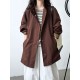 Pockets Solid Color Long Sleeves Loose Stand Collar Trench Coats Outerwear Pockets Solid Color Long Sleeves Loose Stand Collar Trench Coats Outerwear