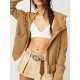 Buttoned Pockets Split-Joint Zipper Hooded Long Sleeves Hooded Outerwear Buttoned Pockets Split-Joint Zipper Hooded Long Sleeves Hooded Outerwear