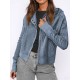 Buttoned Pockets Split-Joint Zipper Hooded Long Sleeves Hooded Outerwear Buttoned Pockets Split-Joint Zipper Hooded Long Sleeves Hooded Outerwear
