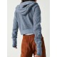 Buttoned Pockets Split-Joint Zipper Hooded Long Sleeves Hooded Outerwear Buttoned Pockets Split-Joint Zipper Hooded Long Sleeves Hooded Outerwear
