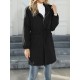 Drawstring Elasticity Pockets Quilted Solid Color Zipper Long Sleeves Loose Hooded Jackets Drawstring Elasticity Pockets Quilted Solid Color Zipper Long Sleeves Loose Hooded Jackets