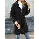 Drawstring Elasticity Pockets Quilted Solid Color Zipper Long Sleeves Loose Hooded Jackets Drawstring Elasticity Pockets Quilted Solid Color Zipper Long Sleeves Loose Hooded Jackets