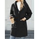 Drawstring Elasticity Pockets Quilted Solid Color Zipper Long Sleeves Loose Hooded Jackets Drawstring Elasticity Pockets Quilted Solid Color Zipper Long Sleeves Loose Hooded Jackets
