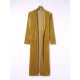 Pockets Solid Color Split-Joint Velvet Long Sleeves Loose Collarless Outerwear Pockets Solid Color Split-Joint Velvet Long Sleeves Loose Collarless Outerwear