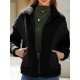 Split-Joint Velvet Long Sleeves Loose Lapel Outerwear Split-Joint Velvet Long Sleeves Loose Lapel Outerwear