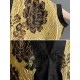 Flower-Embellished Chinese Frog Buttons Pleated Split-Joint Batwing Sleeves Loose V-Neck Outerwear Flower-Embellished Chinese Frog Buttons Pleated Split-Joint Batwing Sleeves Loose V-Neck Outerwear