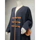 Contrast Color Muslim Split-Joint Loose V-neck Muslim Abaya Cover-Ups Tops Contrast Color Muslim Split-Joint Loose V-neck Muslim Abaya Cover-Ups Tops