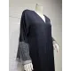 Muslim Rhine Stones Solid Color Split-Joint Loose Outerwear Cover-Ups Tops Muslim Rhine Stones Solid Color Split-Joint Loose Outerwear Cover-Ups Tops