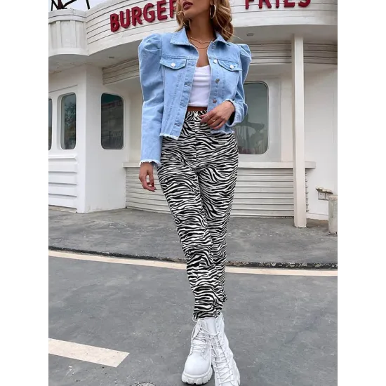 Buttoned Fringed Pleated Long Sleeves Loose Lapel Outerwear Buttoned Fringed Pleated Long Sleeves Loose Lapel Outerwear