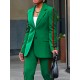 Long Sleeves Loose Split-Joint Striped Lapel Blazer Outerwear Suit Outerwear Long Sleeves Loose Split-Joint Striped Lapel Blazer Outerwear Suit Outerwear