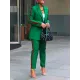 Long Sleeves Loose Split-Joint Striped Lapel Blazer Outerwear Suit Outerwear Long Sleeves Loose Split-Joint Striped Lapel Blazer Outerwear Suit Outerwear