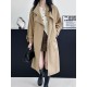 Buckle Pockets Solid Color Split-Back Tied Waist Long Sleeves Loose Lapel Trench Coats Buckle Pockets Solid Color Split-Back Tied Waist Long Sleeves Loose Lapel Trench Coats