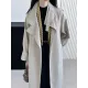 Buckle Pockets Solid Color Split-Back Tied Waist Long Sleeves Loose Lapel Trench Coats Buckle Pockets Solid Color Split-Back Tied Waist Long Sleeves Loose Lapel Trench Coats